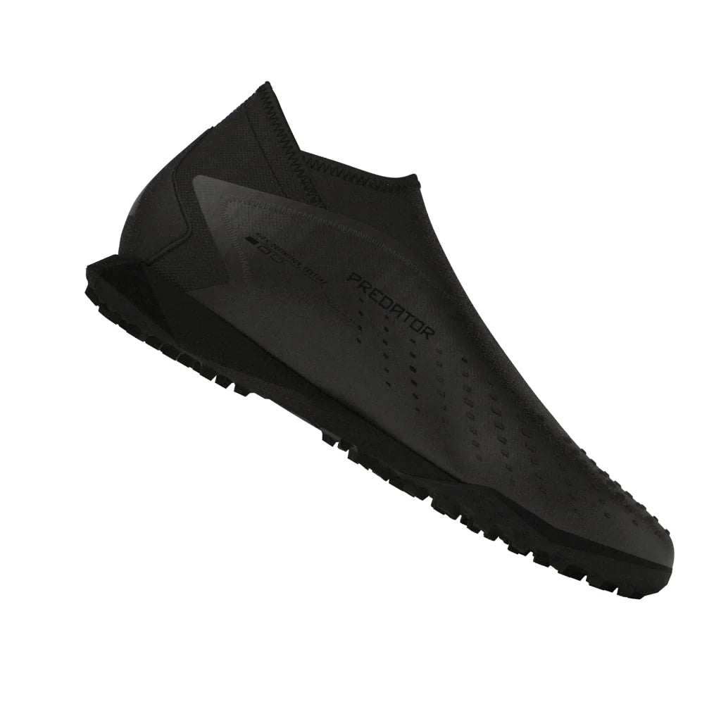 adidas Predator Accuracy3 Laceless Turf Soccer Cleats Black Black White