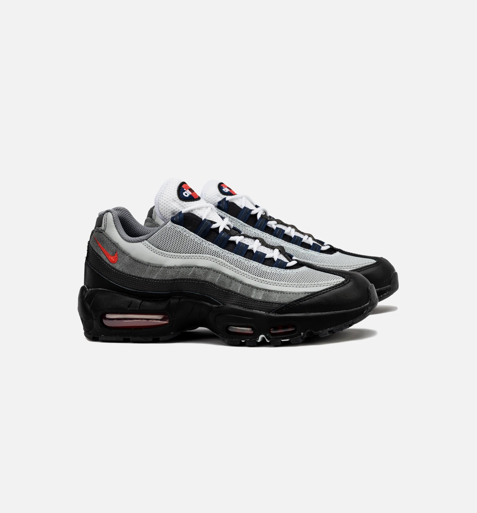 Air Max 95 Mens Lifestyle Shoe Black Anthracite Smoke Grey Track Red