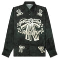 Floragatan Button Up Shirt Black White