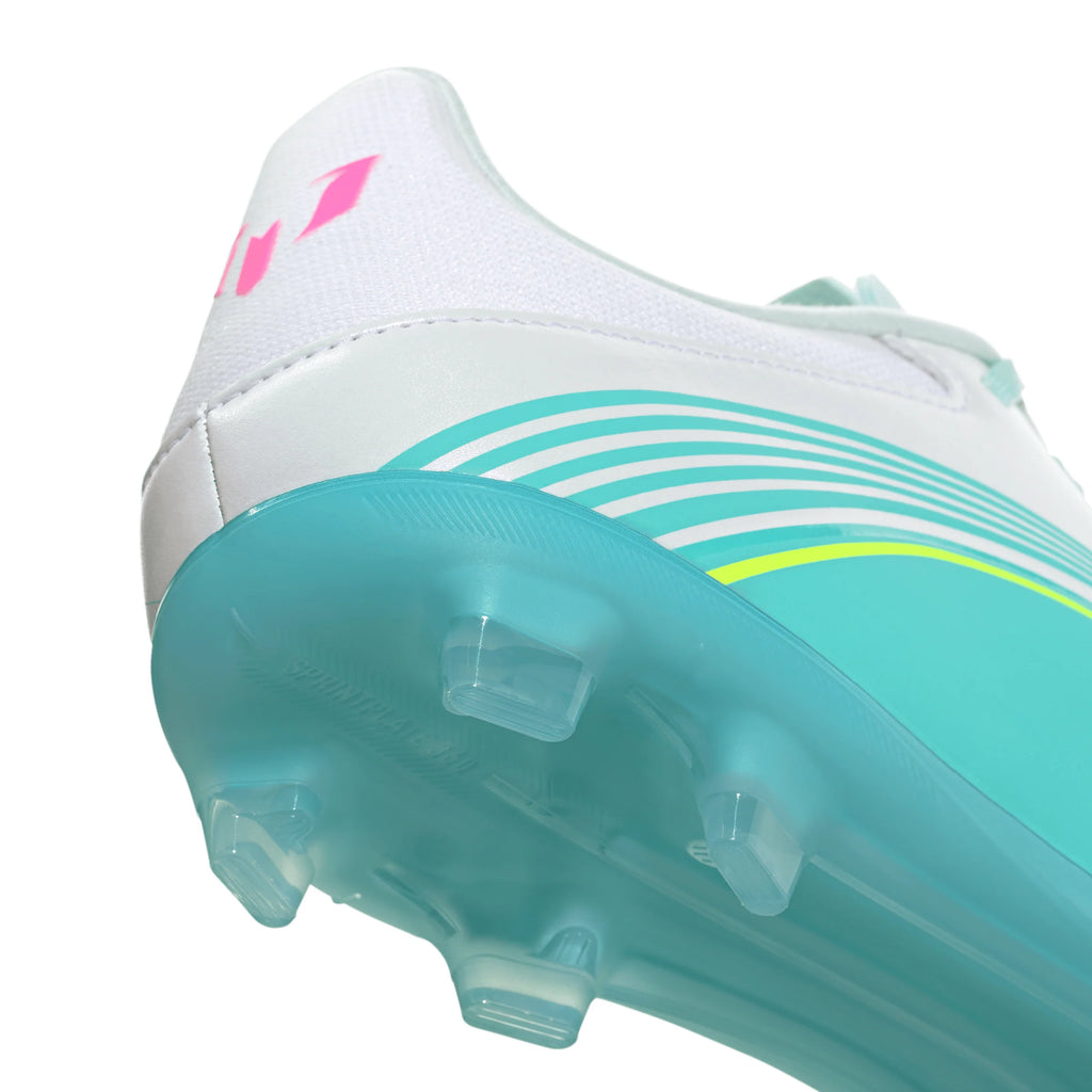adidas F50 Messi League Firm Ground Multi Ground Mens Soccer Cleats White Pink