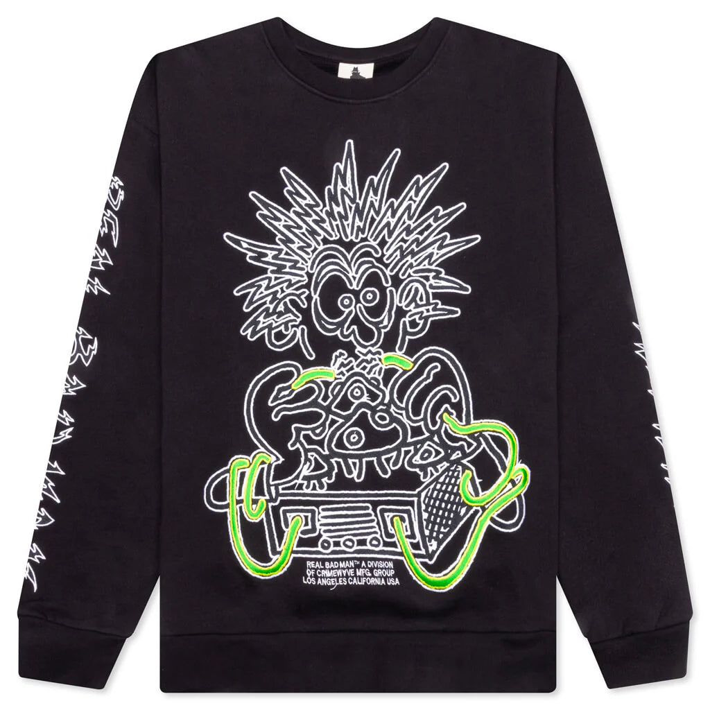 Electrified Crew Fleece Black