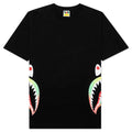 Gradation Side Shark Tee Black
