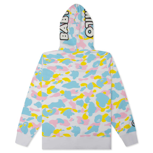 New Multi Camo Baby Milo Regular Fit Full Zip Hoodie White