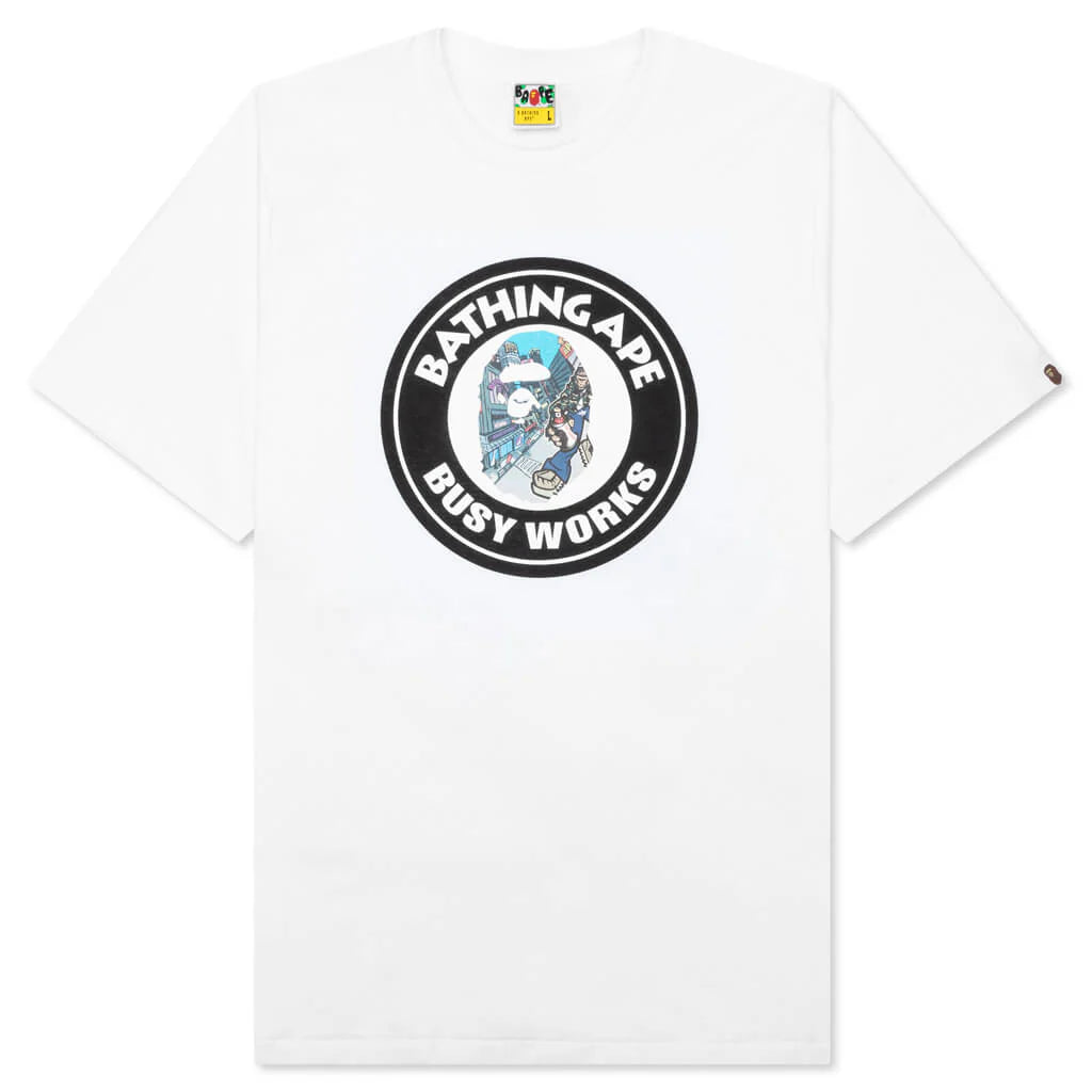Comic Art Busy Works Tee White