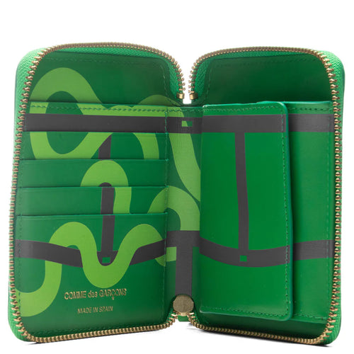 Comme des Garcons SA2100RE Ruby Eyes Wallet Green