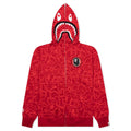 Bape 30th Anniversary Line Camo Shark Full Zip Hoodie Red