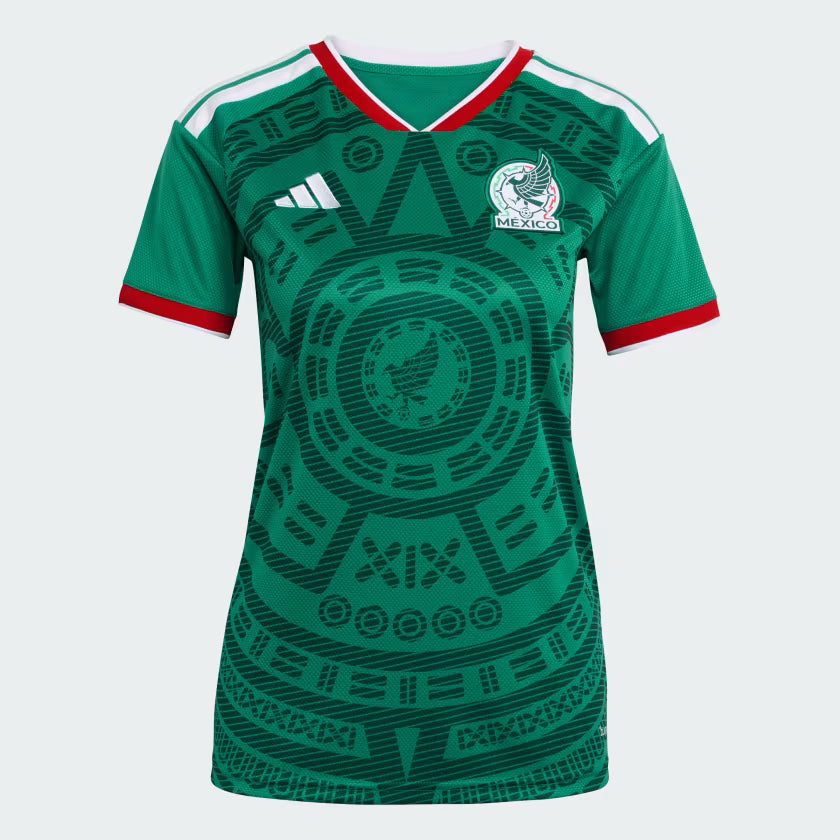 adidas Mexico Home Womens Soccer Jersey 26 Green