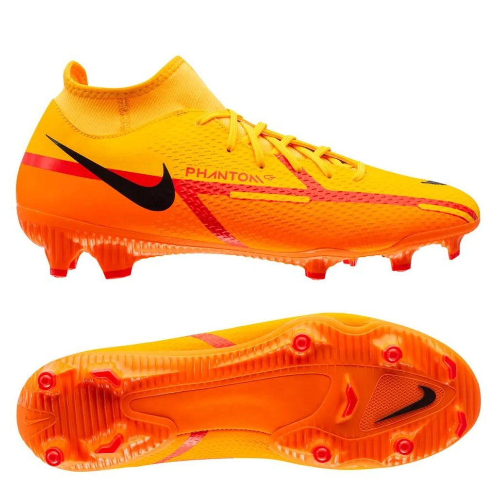 Nike Phantom GT2 Academy DF MG Multi Ground Soccer Cleats Laser Orange Black