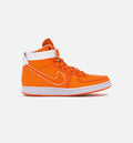 Vandal High Doc Brown Supreme Canvas Qs Mens Shoe Orange White