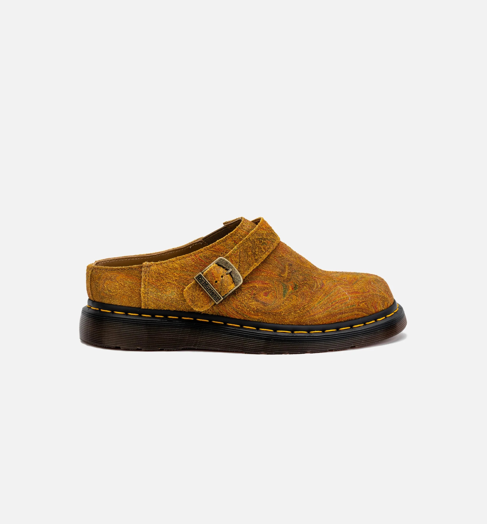 Isham Marble Suede Mule Mens Lifestyle Shoe Brown Mustard