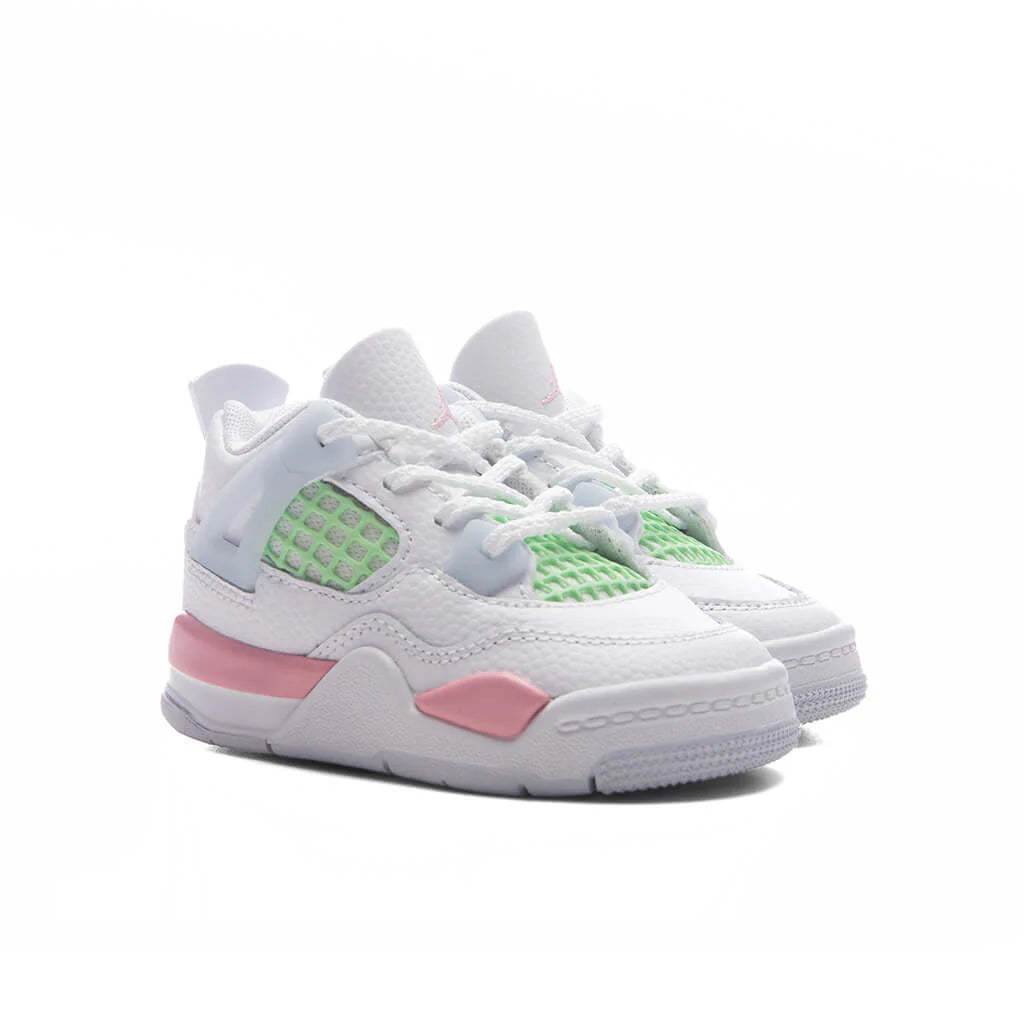 Air Jordan 4 Retro Valentines Day TD White Medium Soft Pink Half Blue
