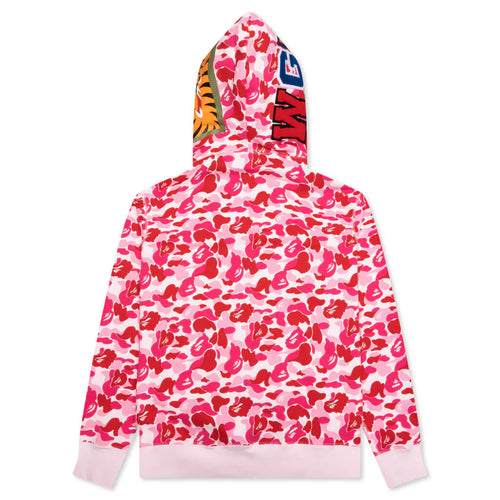 Abc Camo Shark Full Zip Hoodie Pink