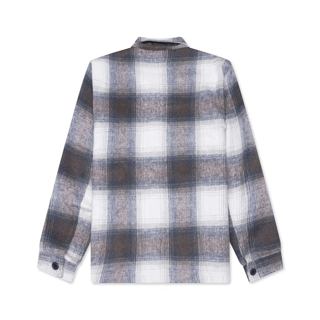 Museum of Peace & Quiet Wordmark Zip Flannel - Slate