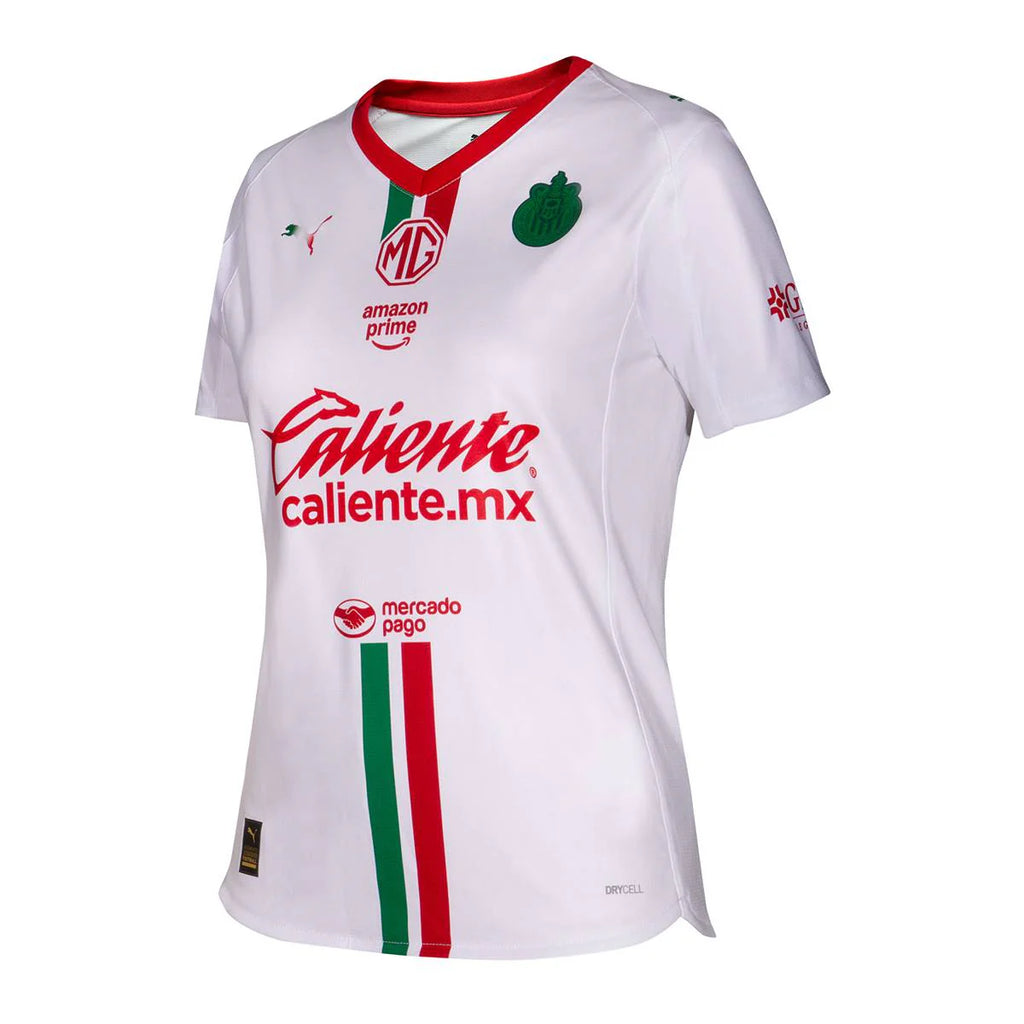 PUMA Womens Chivas Away Soccer Jersey 25 26 White