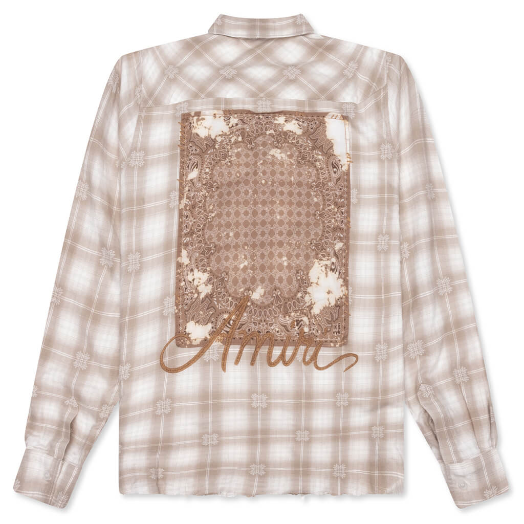 Bleach Bandana Patch Flannel Light Camel