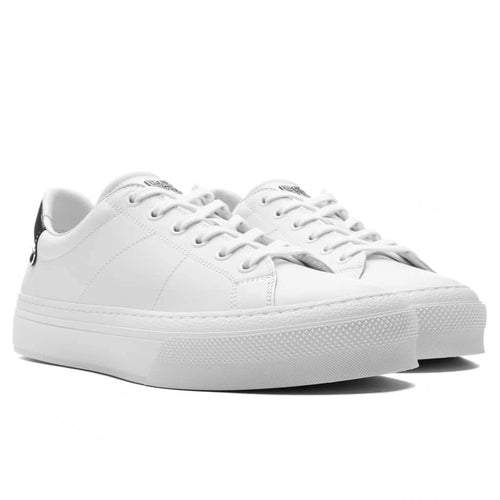 City Sport Sneakers in Leather White Black