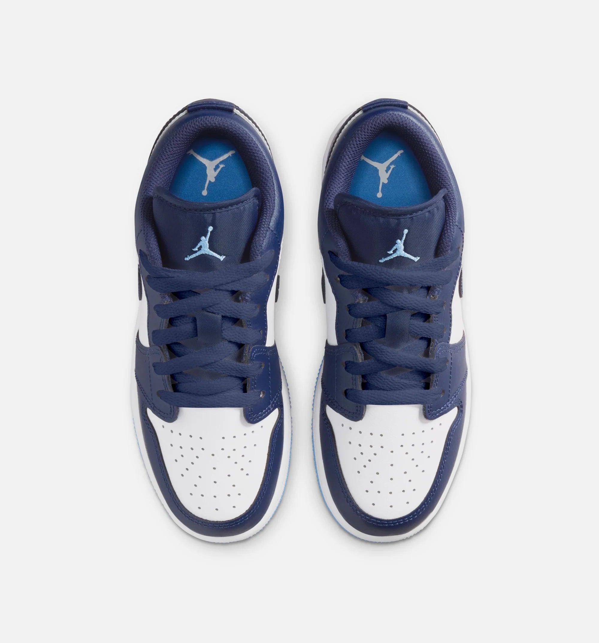 Air Jordan 1 Low Grade School Lifestyle Shoe Midnight Navy University Blue White