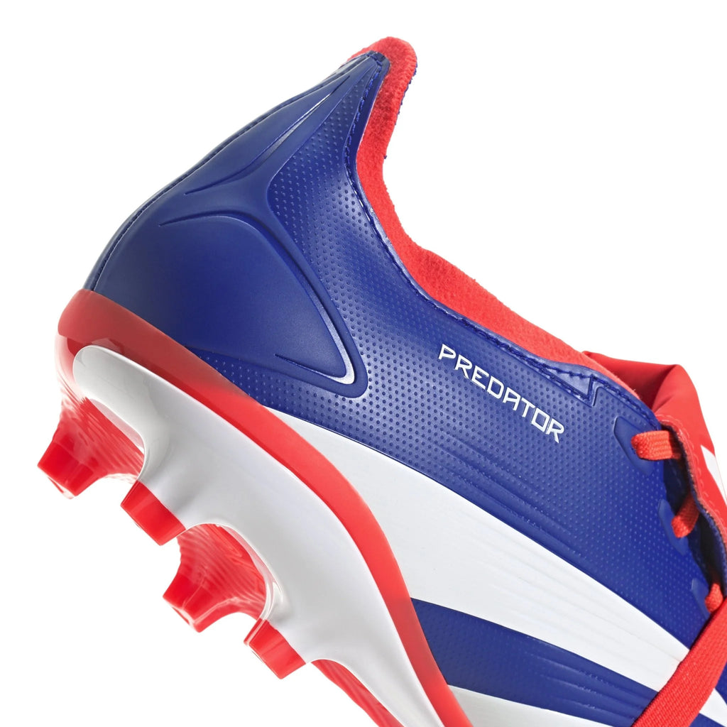 adidas Predator League FT FG Firm Ground Cleats Lucid Blue White Solar Red