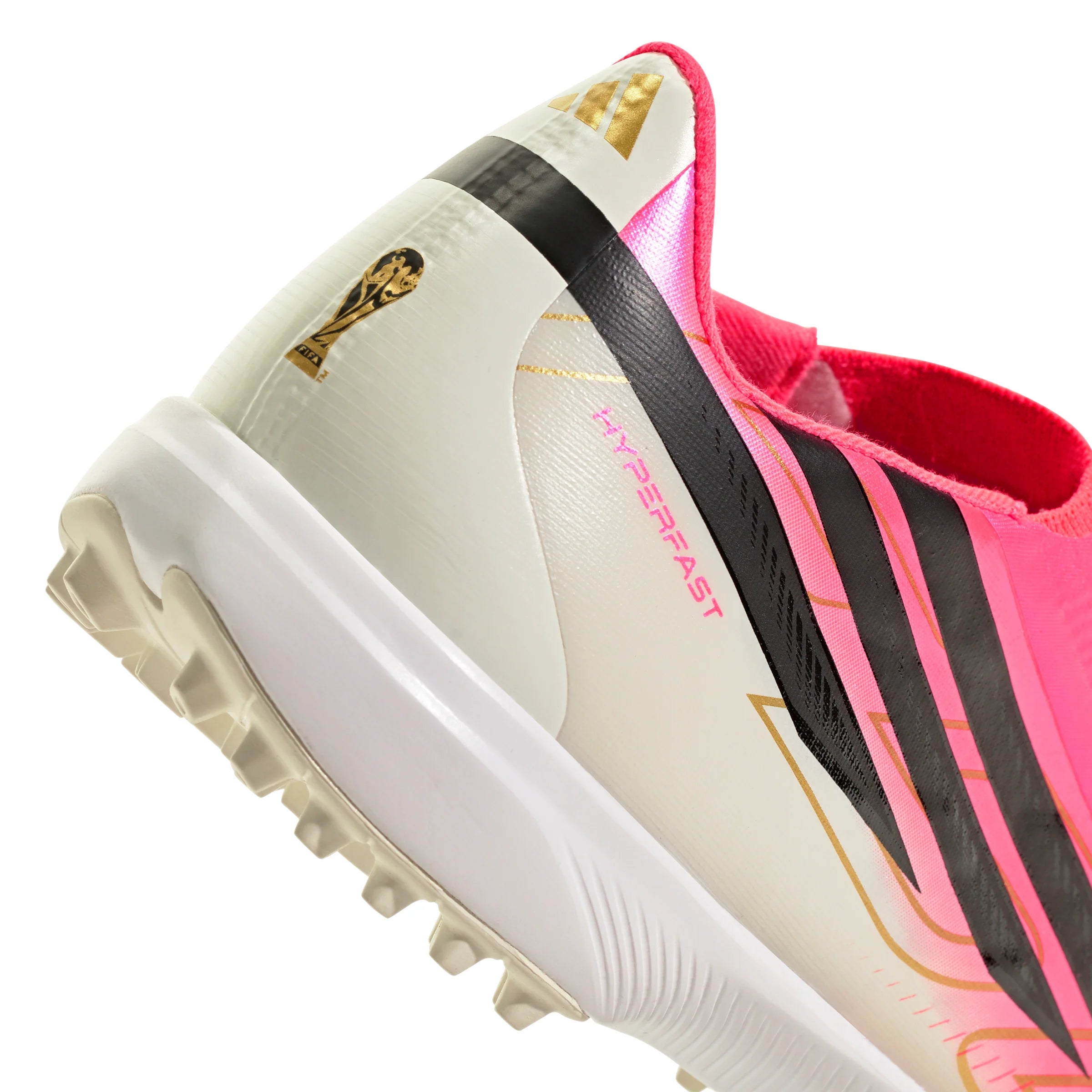 adidas F50 Hyperfast League Laceless Turf Mens Soccer Cleats Turquesa Black Gold