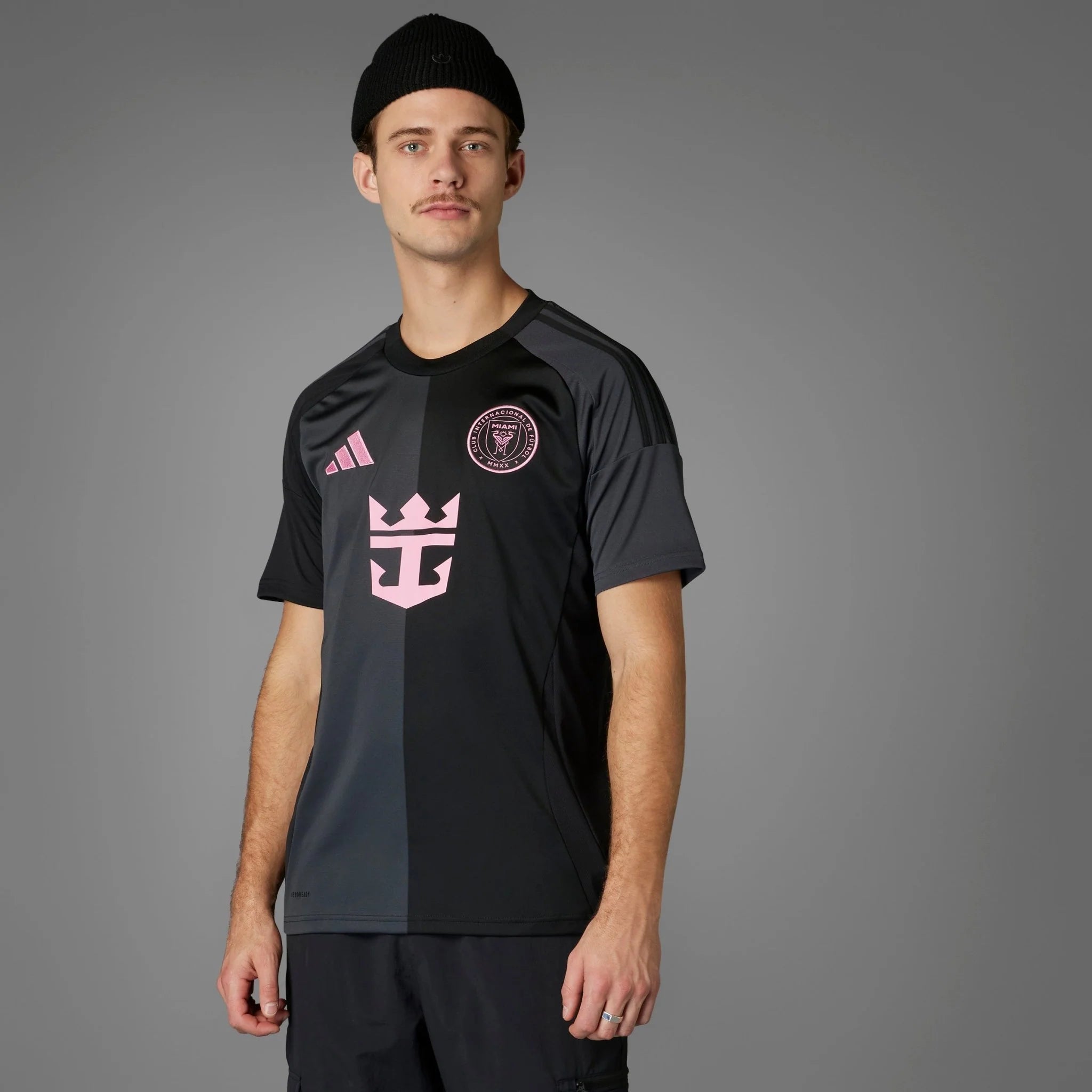 adidas Mens Inter Miami CF Away Jersey 25 26 Black