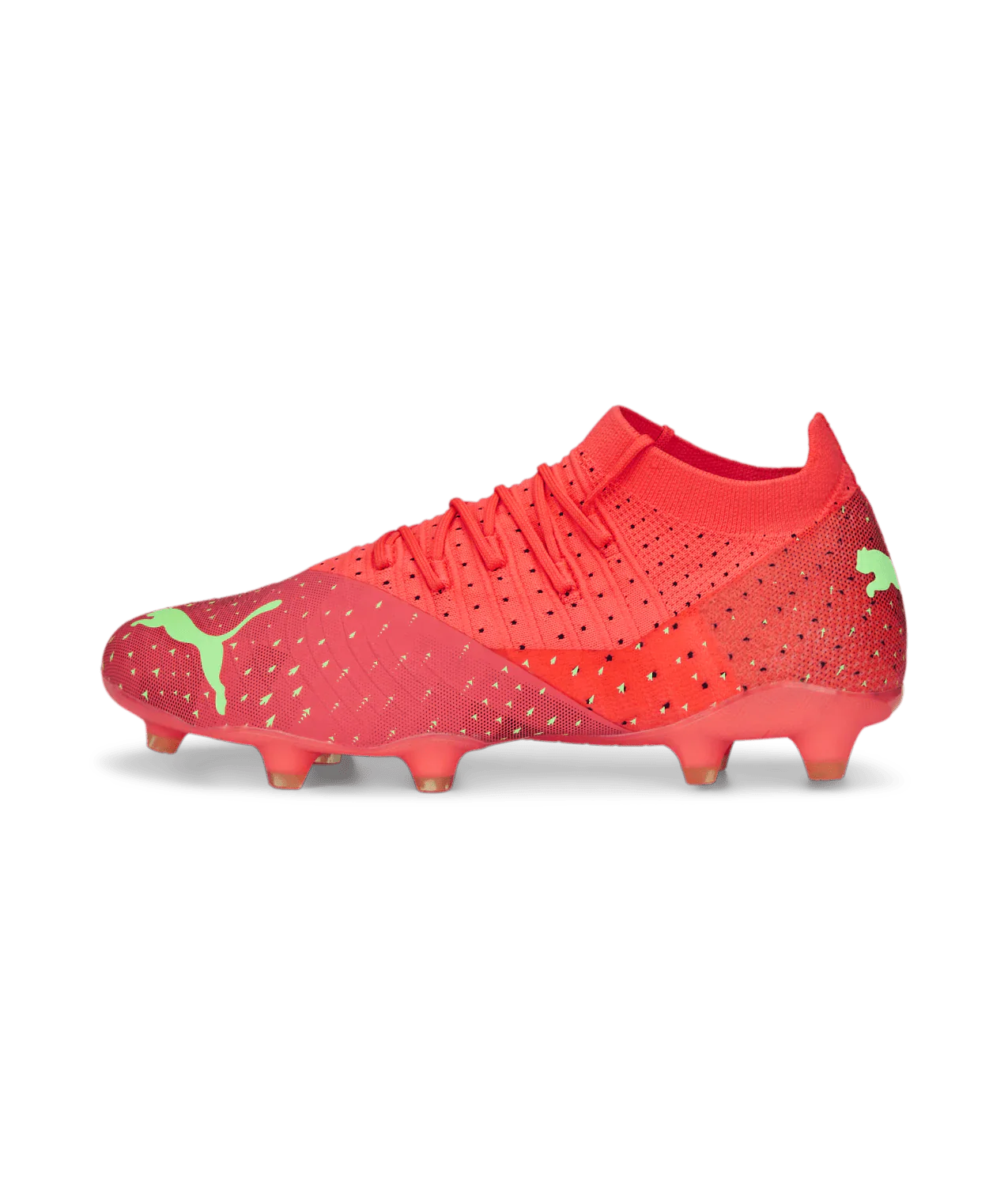 PUMA Future Z 34 FG AG Soccer Cleats Fiery Coral Black Salmon