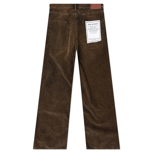 Stonewash Corduroy Trousers Olive Green
