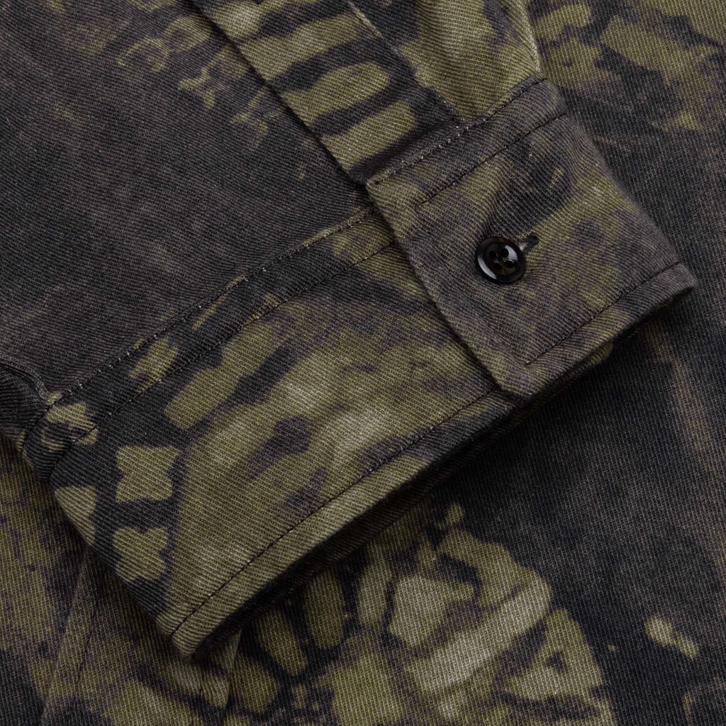 Osetar Boot Print Overshirt Washed Black