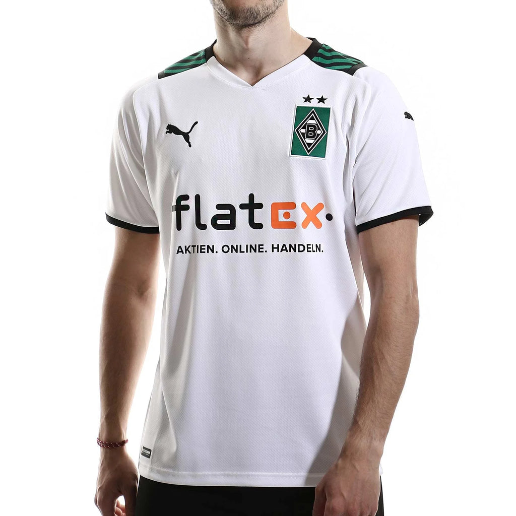 PUMA Borussia Monchengladbach Home Jersey 21 White Power Green