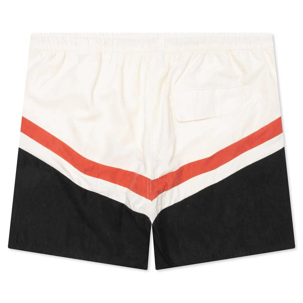 Brushed Poly Track Short Black