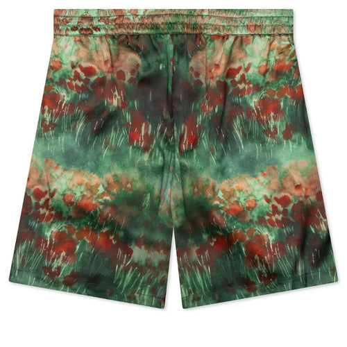 Summerland Sunset Silk Shorts Landscape Poppies