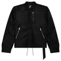 Concealed Zipfront Padded Jacket Black