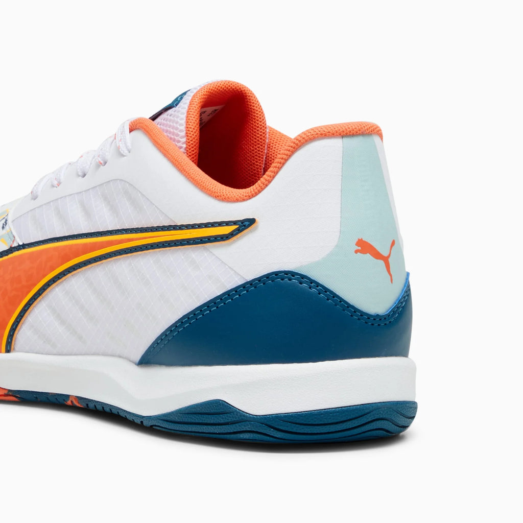 PUMA Ibero IV Creativity White Turquoise Indoor Shoes