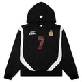Lago Soccer Jersey Hoodie Black White Red
