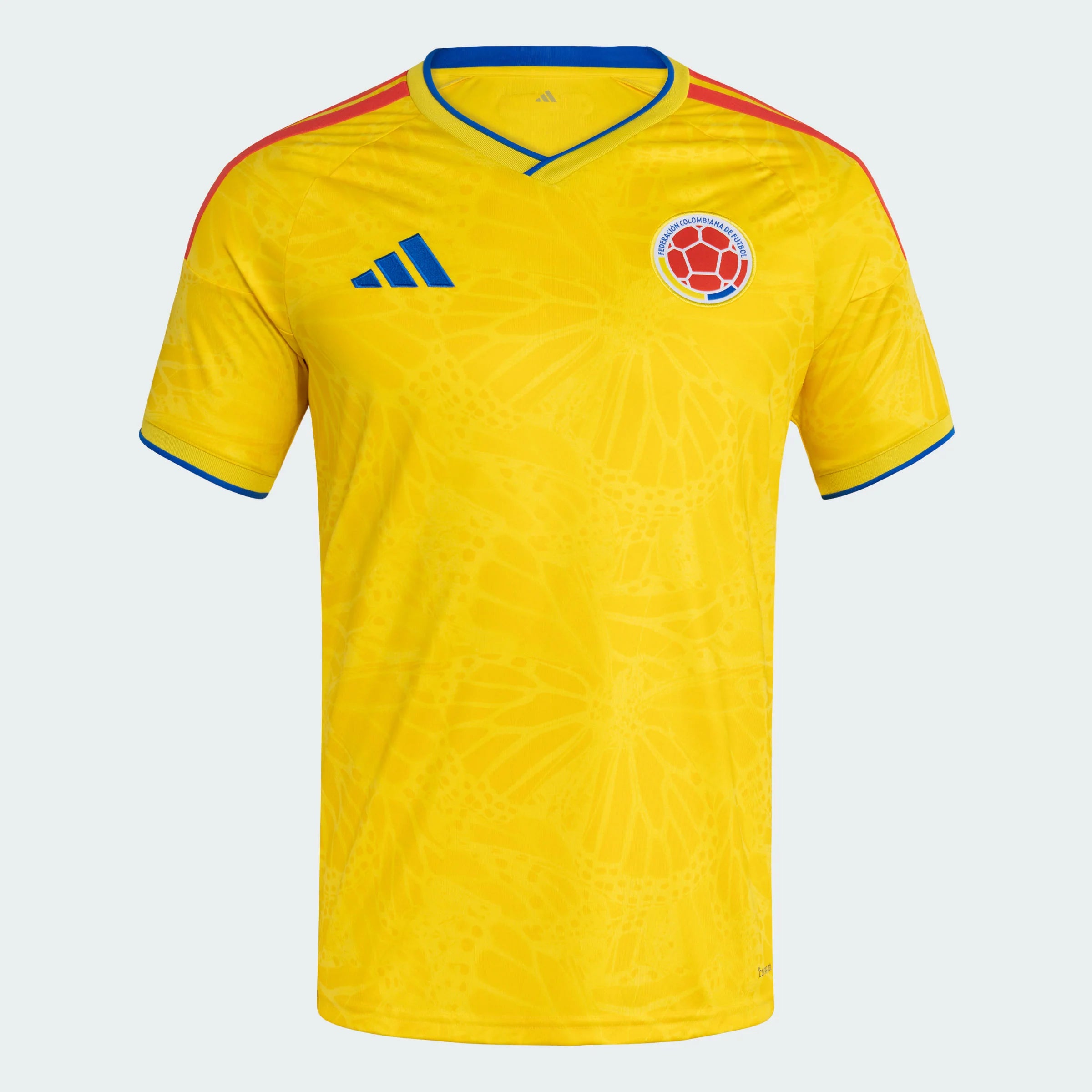 adidas Colombia Home Mens Soccer Jersey 26 Yellow