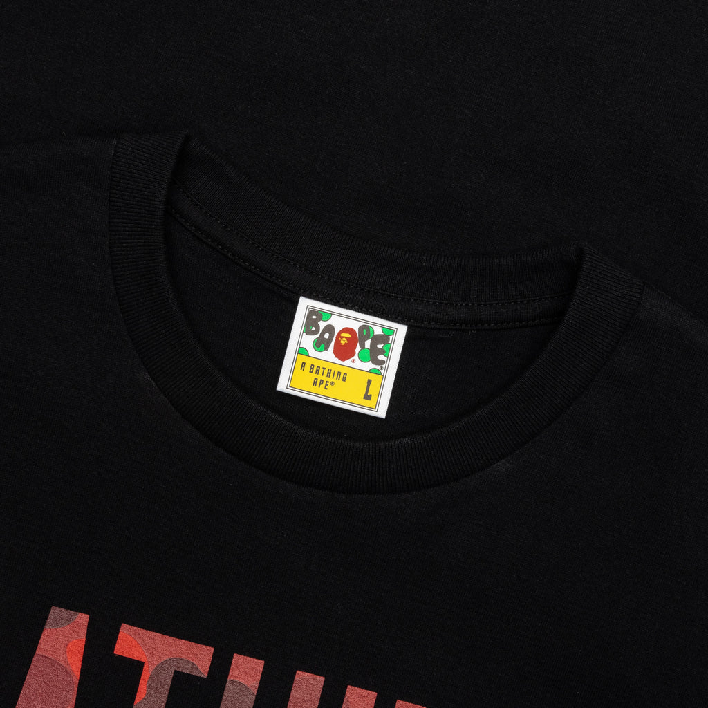 Color Camo Bathing Ape Tee Black
