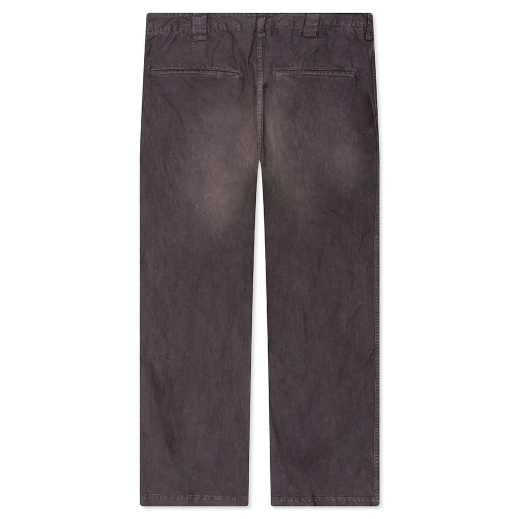 Wide Chino Crash Pants Black