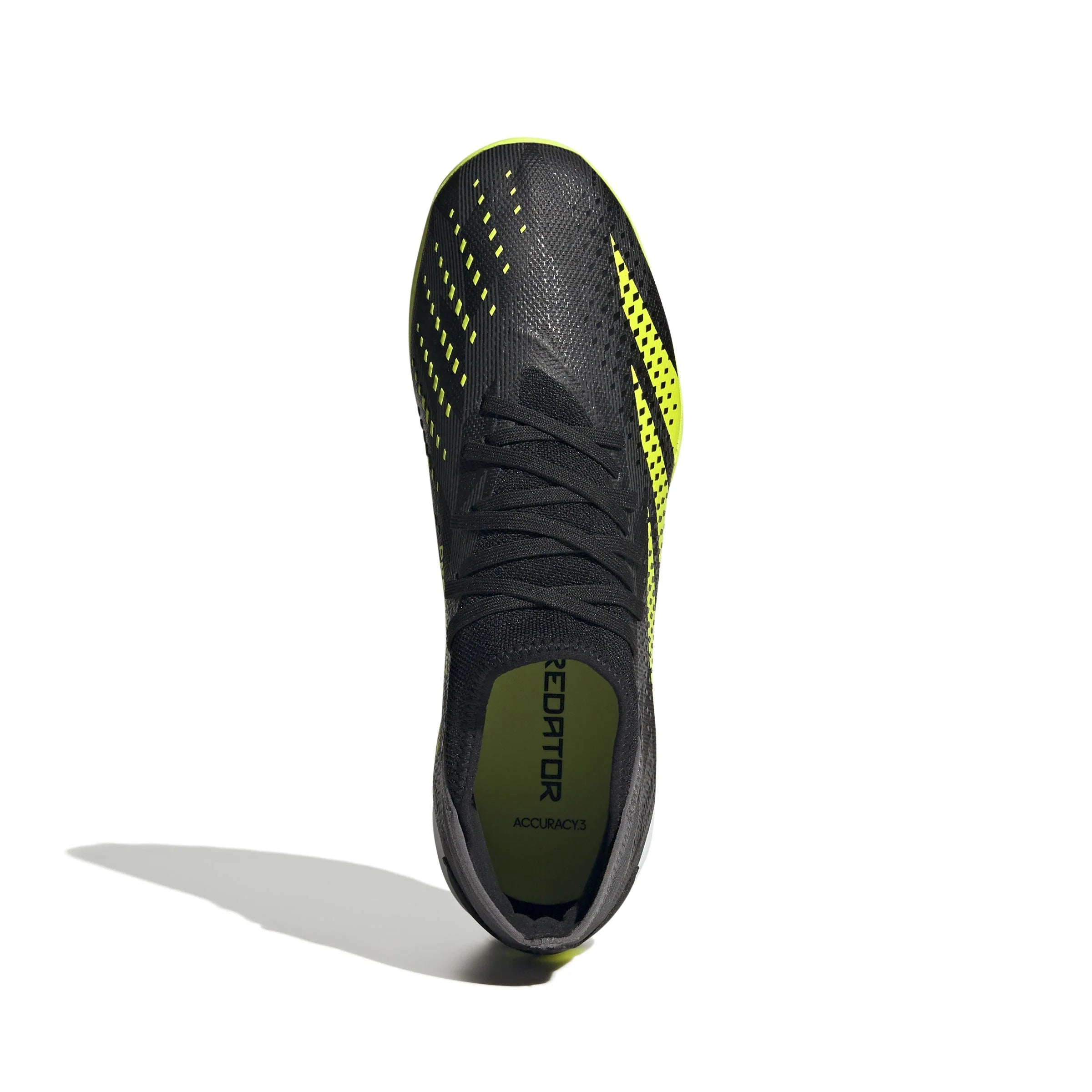 adidas Predator Accuracy Injection3 TF Turf Soccer Cleats Black Solar Yellow Grey Five