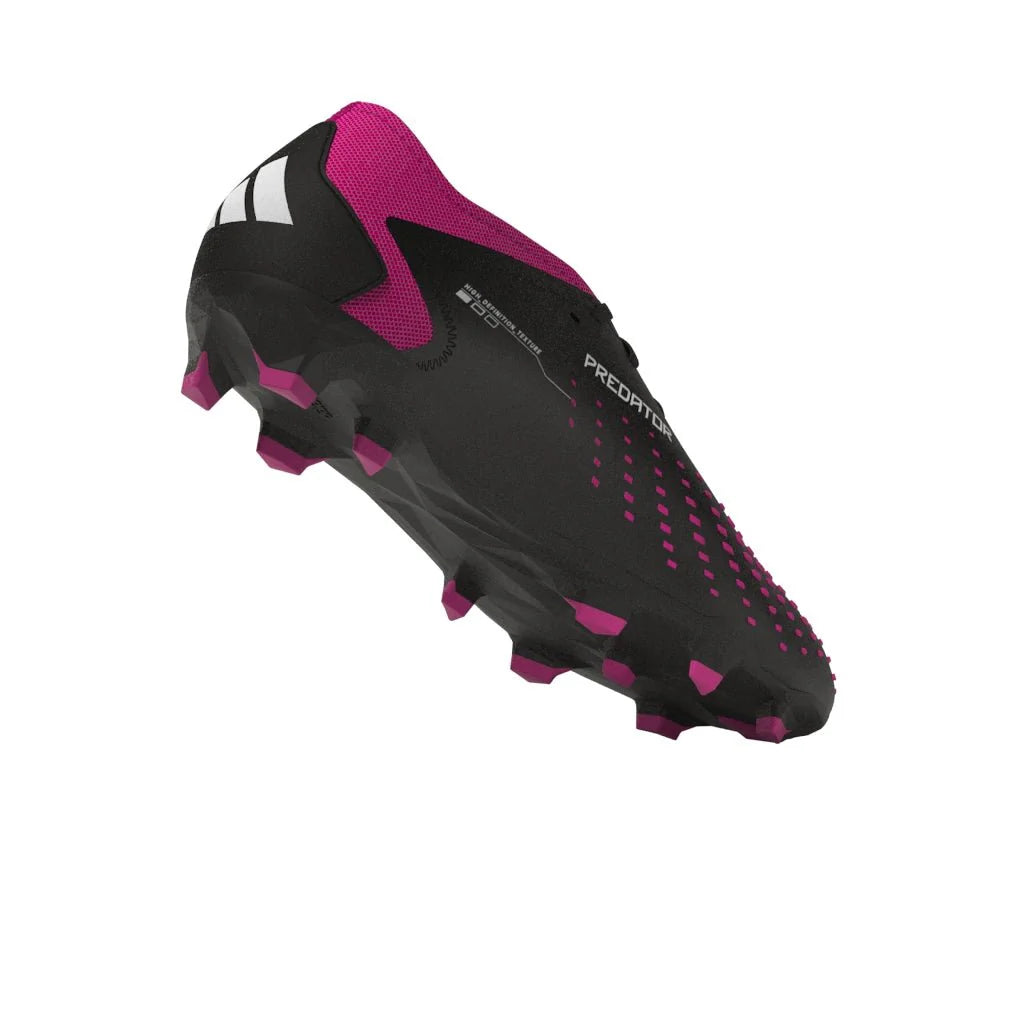 adidas Predator Accuracy3 Low FG Firm Ground Cleats Black White Pink