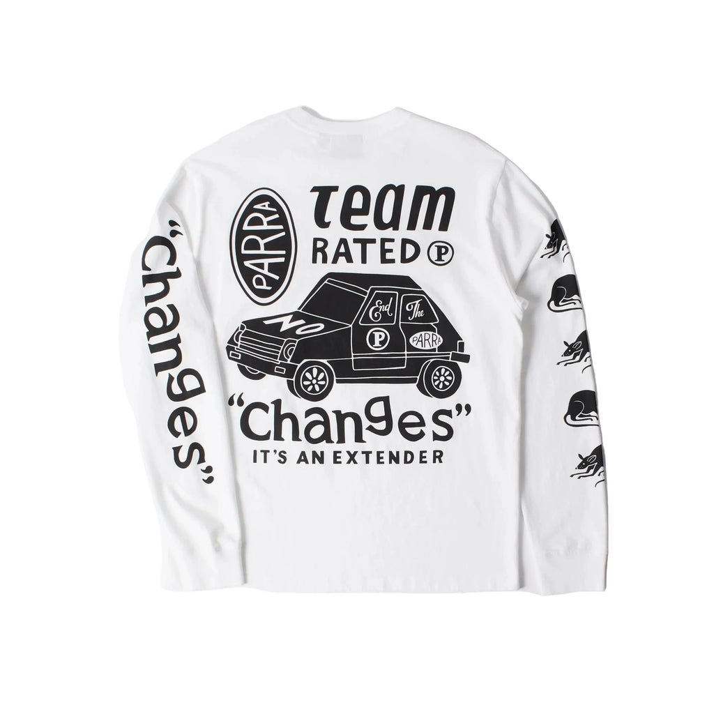 Parra "Team Changes" Long sleeve T-Shirt - White