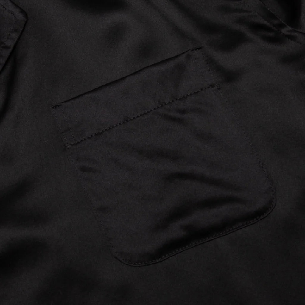 Silk Pajama Shirt Black
