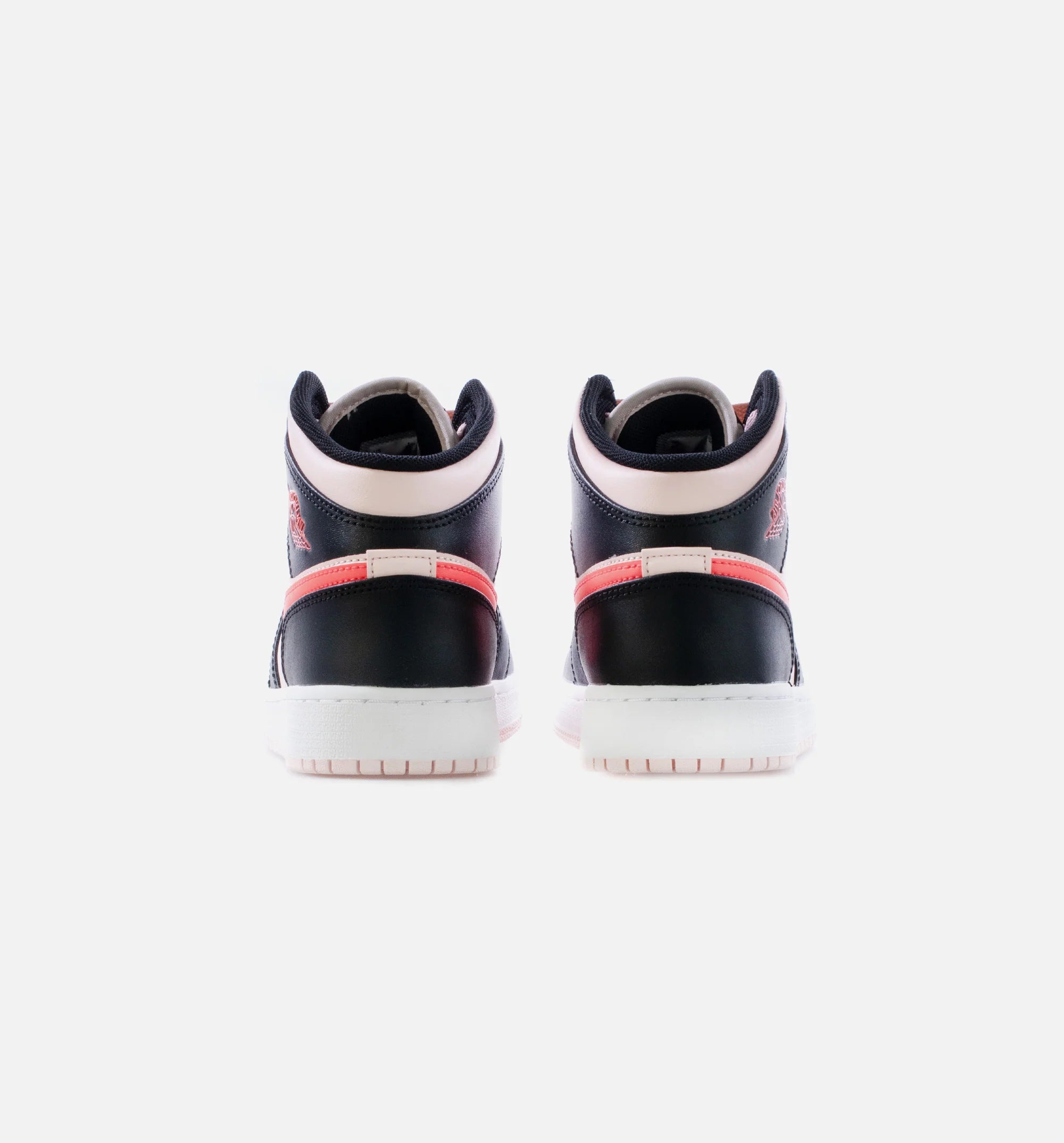 Air Jordan 1 Mid Atmosphere Grade School Lifestyle Shoe Atmosphere Black Infrared