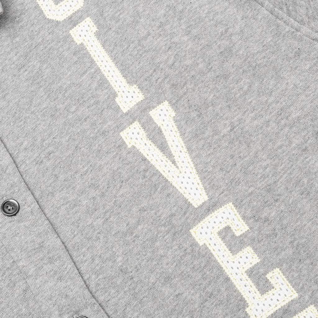 Fleece College Shirt Light Grey Melange