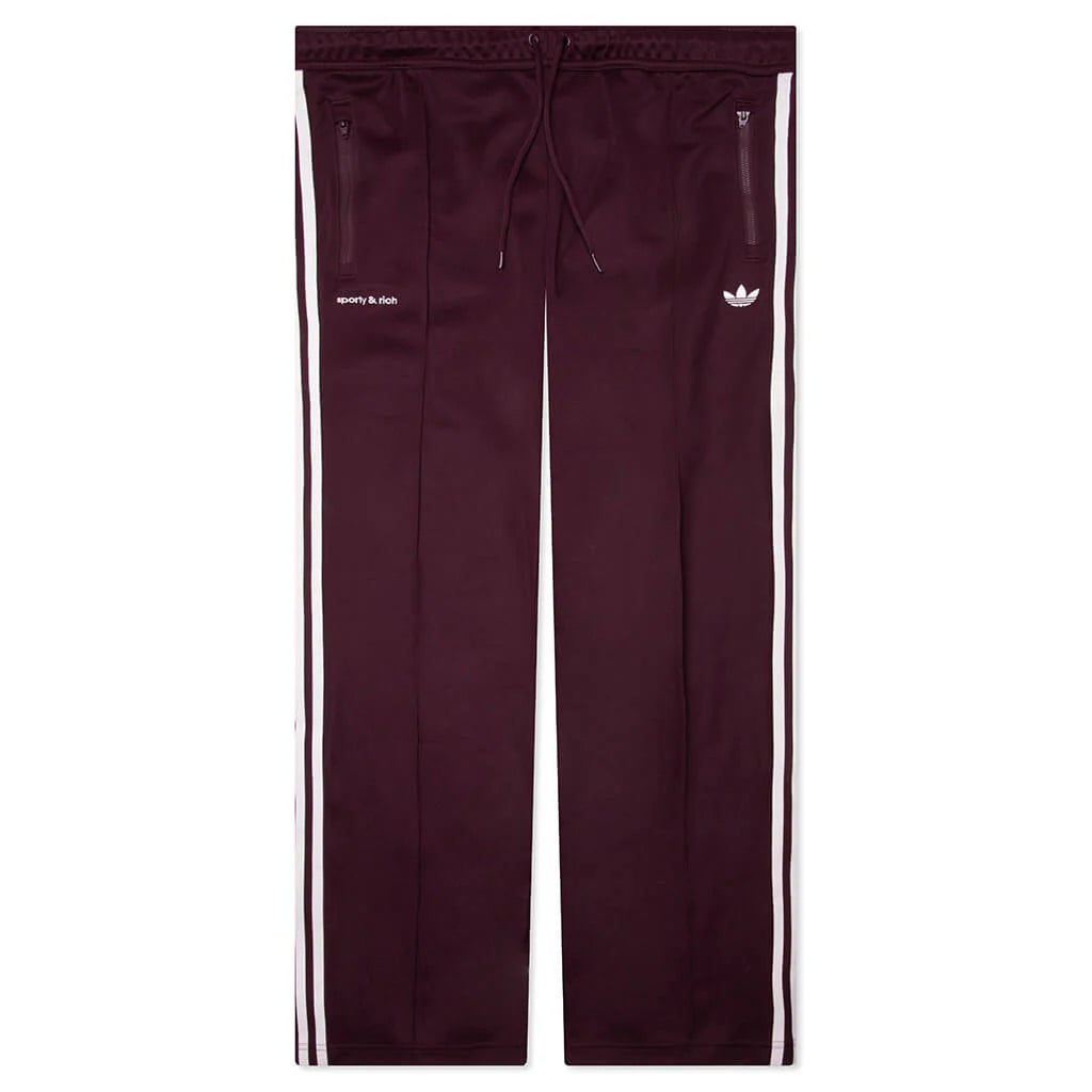 Adidas x Sporty Rich Track Pant Maroon