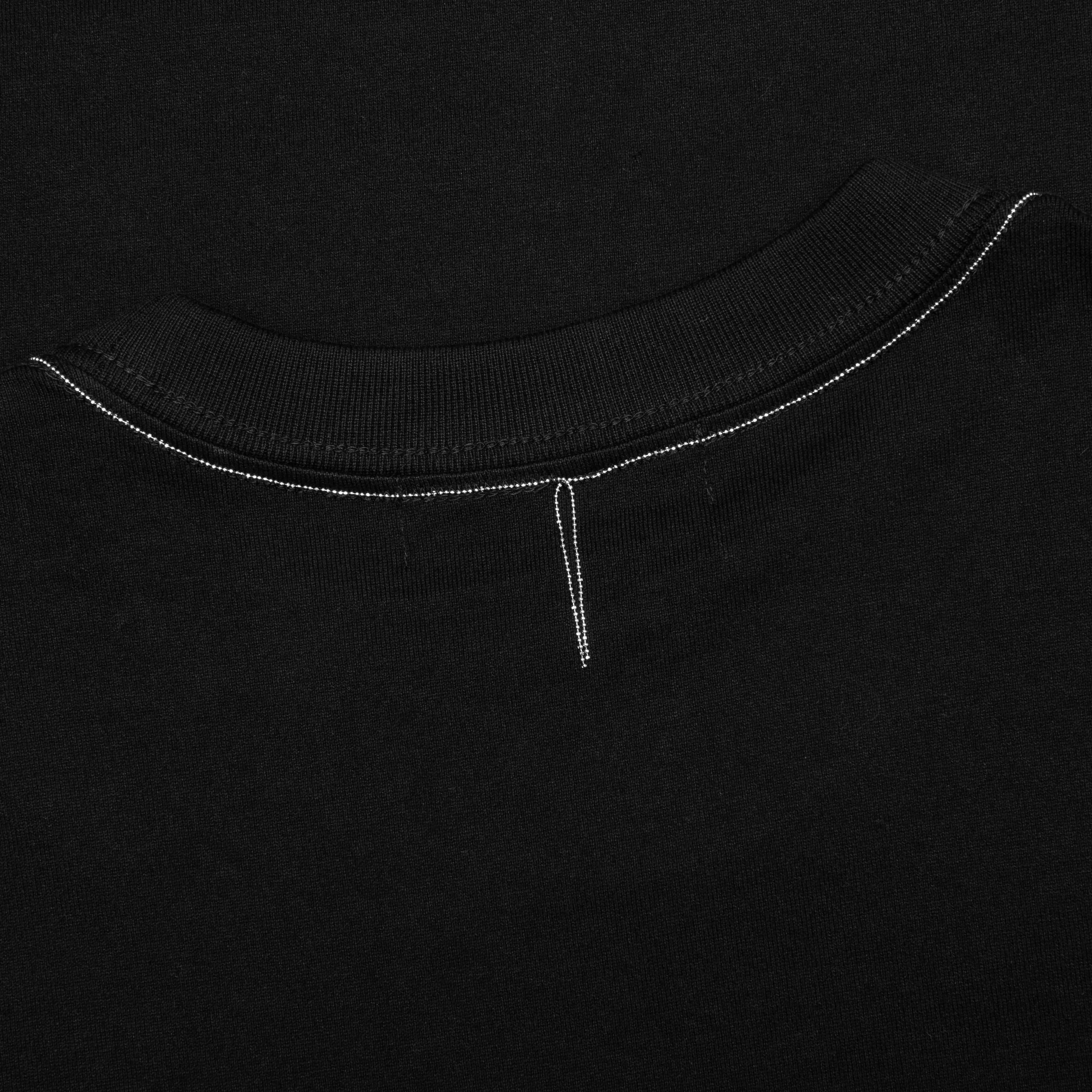 Oversized Ballchain Tee Black Silver