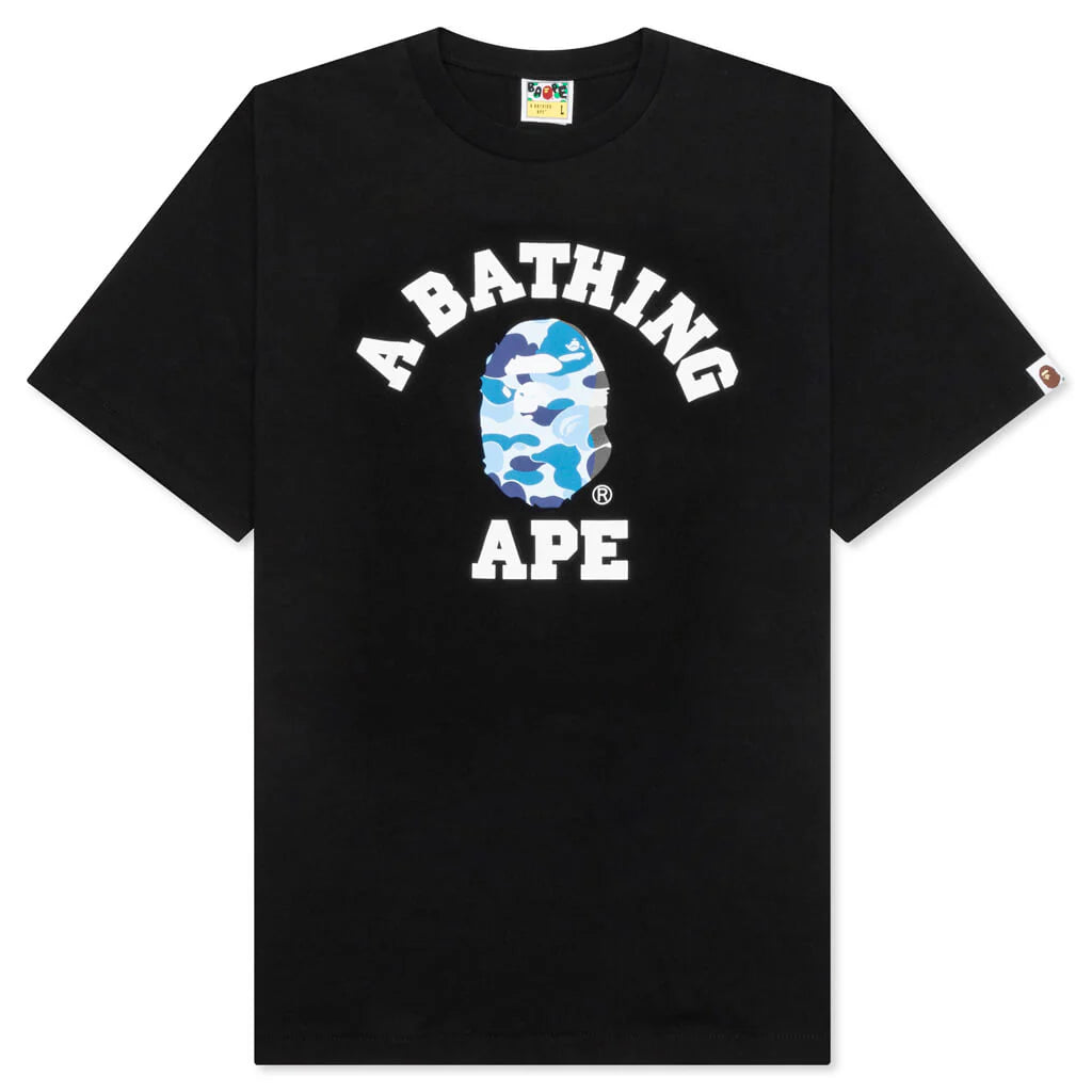 ABC Camo College Tee Black Blue