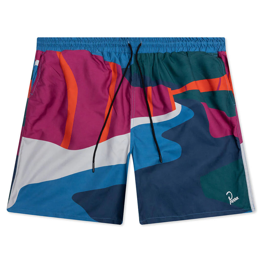 The Festival Fence Swim Shorts Blue