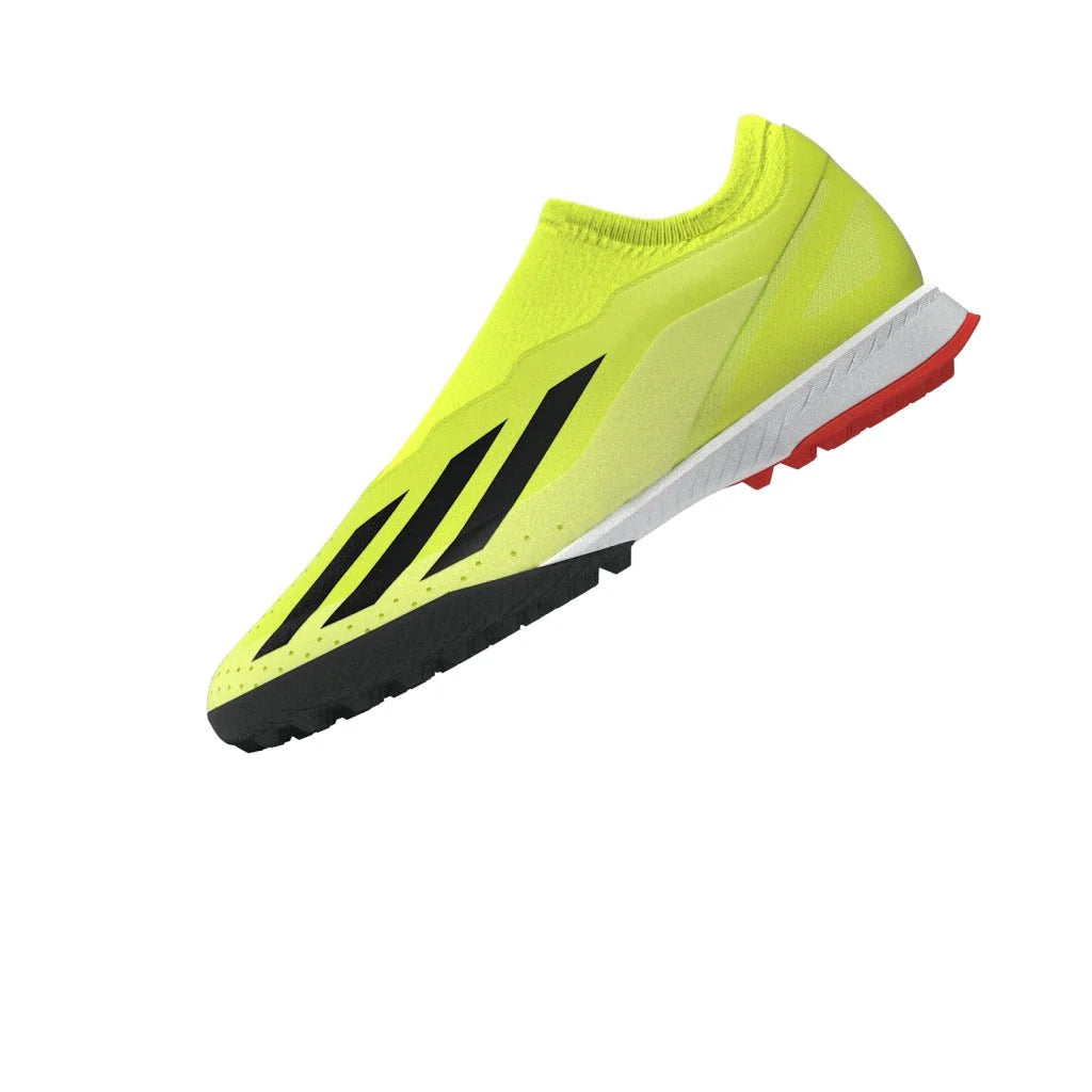 adidas X Crazyfast League Laceless TF Laceless Turf Boots Solar Yellow Black White