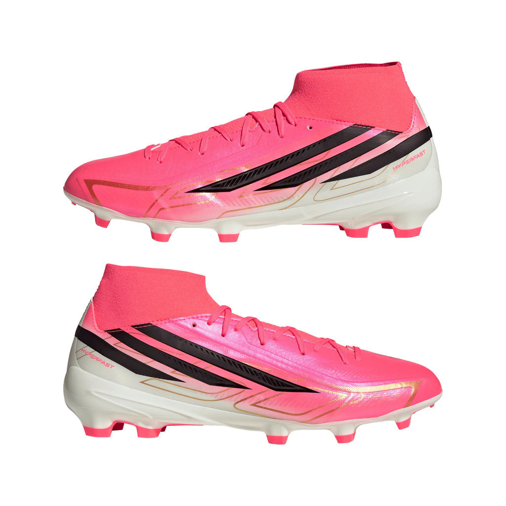 adidas F50 Hyperfast League Mid Firm Ground Mens Soccer Cleats Turquesa Black Gold