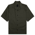Boxy Fit Hawaiian Shirt Khaki