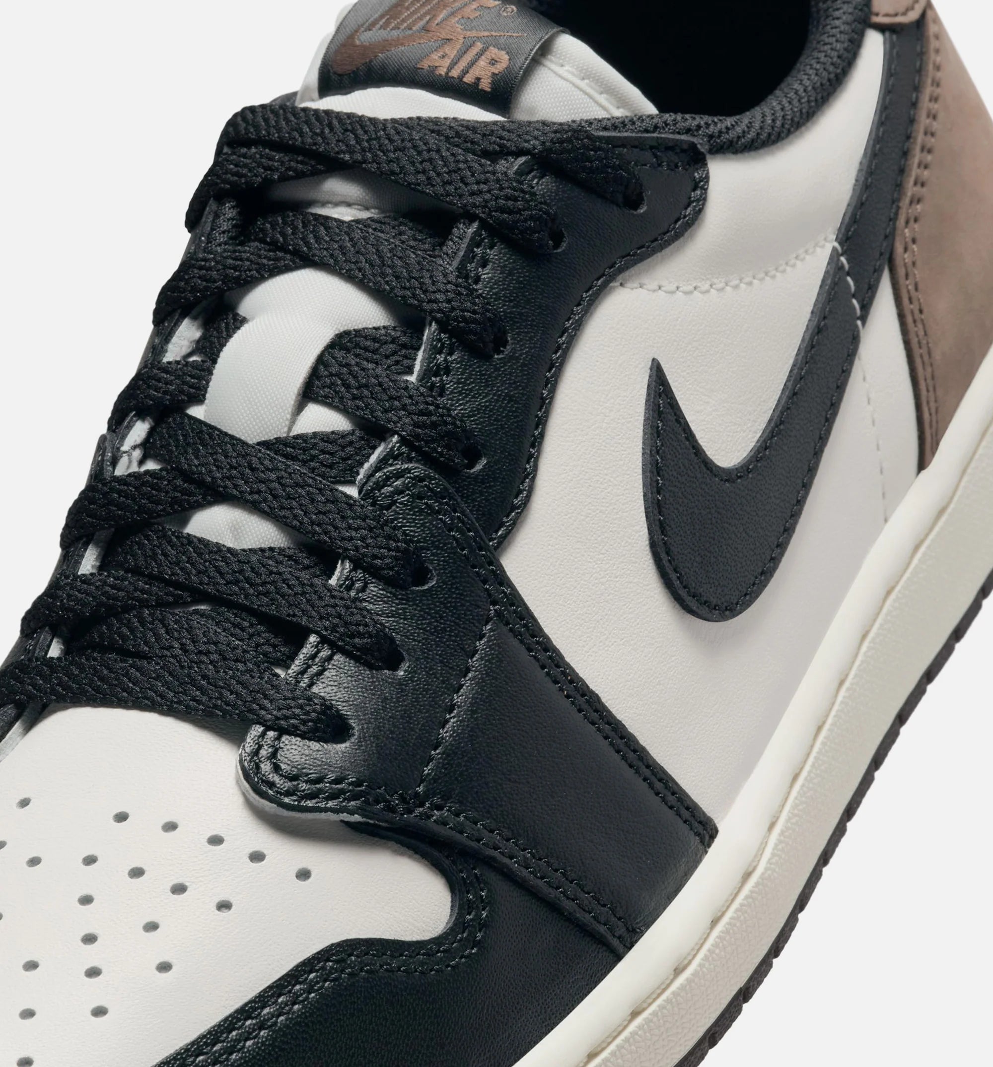 Air Jordan 1 Retro Low Mocha Mens Lifestyle Shoe Sail Black Dark Mocha
